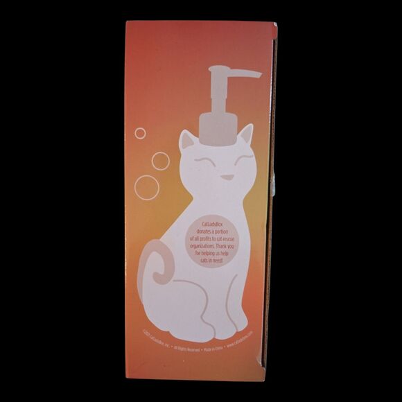 Ceramic Cat Soap Dispenser CAT LADY Soap Lotion Pump - Picture 5 of 5